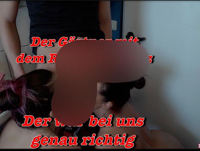 Melina-May Porno Video: Dem Gärtner im Bad den schw**z poliert